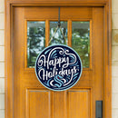 Seattle Kraken Holiday Round Door Décor with Hanging Rope, 18x18