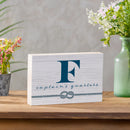 Coastal Wooden Plock Monogram Captain 12x8" F F