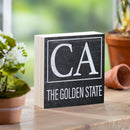 State Wooden Plock California 6x6"