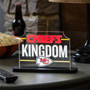 Kansas City Chiefs NFL Football Rectangle Desklite LED Decor