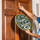 Green Bay Packers Holiday Round Door Décor with Hanging Rope, 18x18