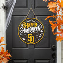 San Diego Padres Halloween Round Door Décor with Hanging Rope, 18x18