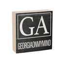 State Wooden Plock Georgia 6x6"