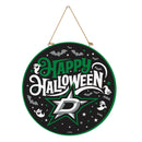 Dallas Stars Halloween Round Door Décor with Hanging Rope, 18x18