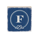 Coastal Wooden Plock Monogram Nautical 6" F F