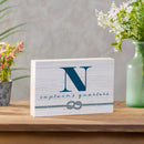 Coastal Wooden Plock Monogram Captain 12x8" N N