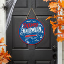 Buffalo Bills Halloween Round Door Décor with Hanging Rope, 18x18