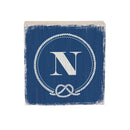 Coastal Wooden Plock Monogram Nautical 6" N N