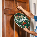 Minnesota Wild Halloween Round Door Décor with Hanging Rope, 18x18
