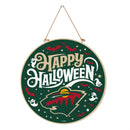 Minnesota Wild Halloween Round Door Décor with Hanging Rope, 18x18