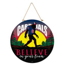 St Louis Cardinals Bigfoot Round Door Décor with Hanging Rope, 18x18