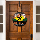 San Francisco Giants Bigfoot Round Door Décor with Hanging Rope, 18x18
