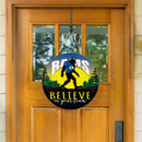 Los Angeles Rams Bigfoot Round Door Décor with Hanging Rope, 18x18