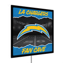 Los Angeles Chargers 23"H x 23"L LED Wall Decor, Edgelite, Square