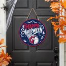 Cleveland Guardians Halloween Round Door Décor with Hanging Rope, 18x18