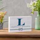 Coastal Wooden Plock Monogram Captain 12x8" L L