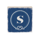 Coastal Wooden Plock Monogram Nautical 6" S S
