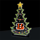 Cincinnati Bengals NFL Football Holiday Tree Desklite LED Decor