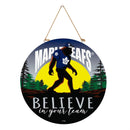 Toronto Maple Leafs Bigfoot Round Door Décor with Hanging Rope, 18x18