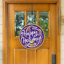 Minnesota Vikings Holiday Round Door Décor with Hanging Rope, 18x18