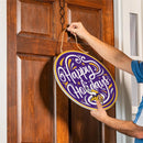 Minnesota Vikings Holiday Round Door Décor with Hanging Rope, 18x18