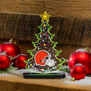 Cleveland Browns NFL Football Holiday Tree Desklite LED Decor