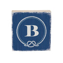 Coastal Wooden Plock Monogram Nautical 6" B B