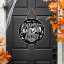 Los Angeles Kings Halloween Round Door Décor with Hanging Rope, 18x18