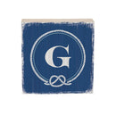 Coastal Wooden Plock Monogram Nautical 6" G G