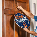 Detroit Tigers Halloween Round Door Décor with Hanging Rope, 18x18