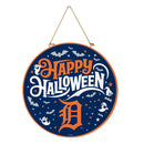 Detroit Tigers Halloween Round Door Décor with Hanging Rope, 18x18