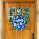 Kansas City Royals Holiday Round Door Décor with Hanging Rope, 18x18