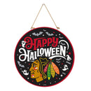 Chicago Blackhawks Halloween Round Door Décor with Hanging Rope, 18x18