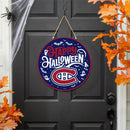 Montreal Canadiens Halloween Round Door Décor with Hanging Rope, 18x18