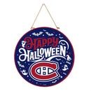 Montreal Canadiens Halloween Round Door Décor with Hanging Rope, 18x18