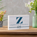Coastal Wooden Plock Monogram Captain 12x8" Z Z