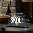 Minnesota Vikings NFL Football Rectangle Desklite LED Decor