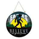 Philadelphia Eagles Bigfoot Round Door Décor with Hanging Rope, 18x18