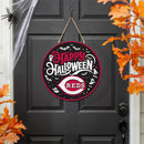 Cincinnati Reds Halloween Round Door Décor with Hanging Rope, 18x18