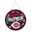 Cincinnati Reds Halloween Round Door Décor with Hanging Rope, 18x18