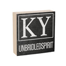 State Wooden Plock Kentucky 6x6"