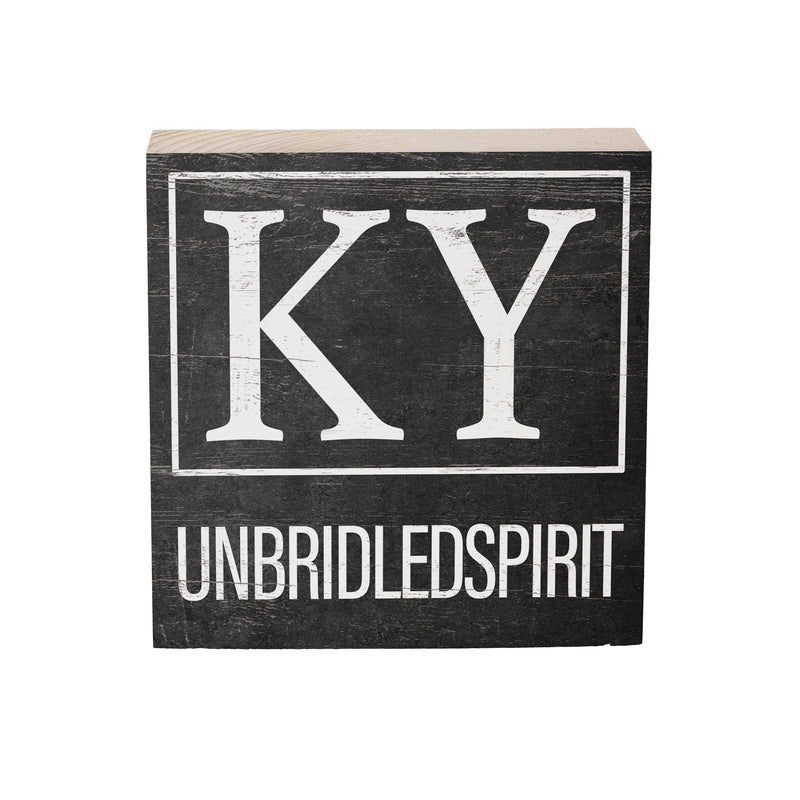 State Wooden Plock Kentucky 6x6"