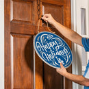 Los Angeles Dodgers Holiday Round Door Décor with Hanging Rope, 18x18