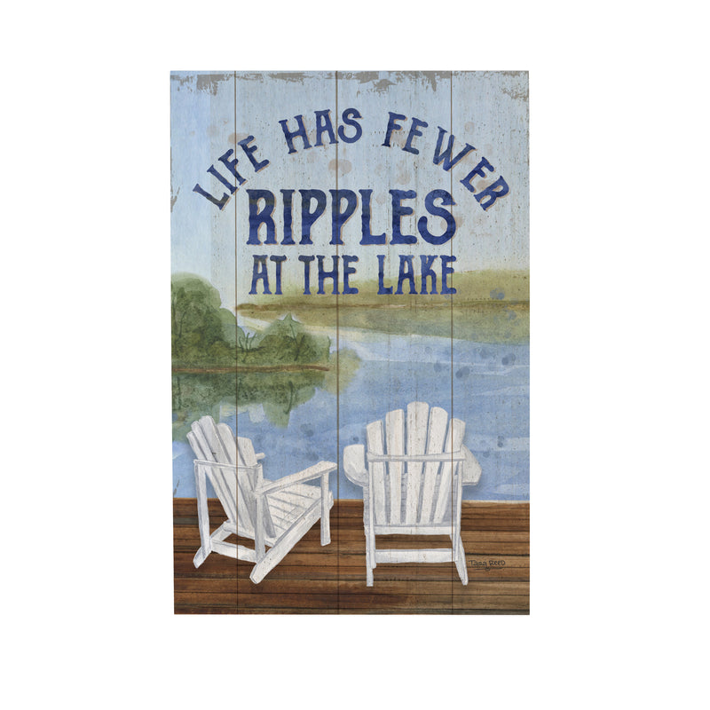 Lake Living Plock Ripples at the Lake 8x12"