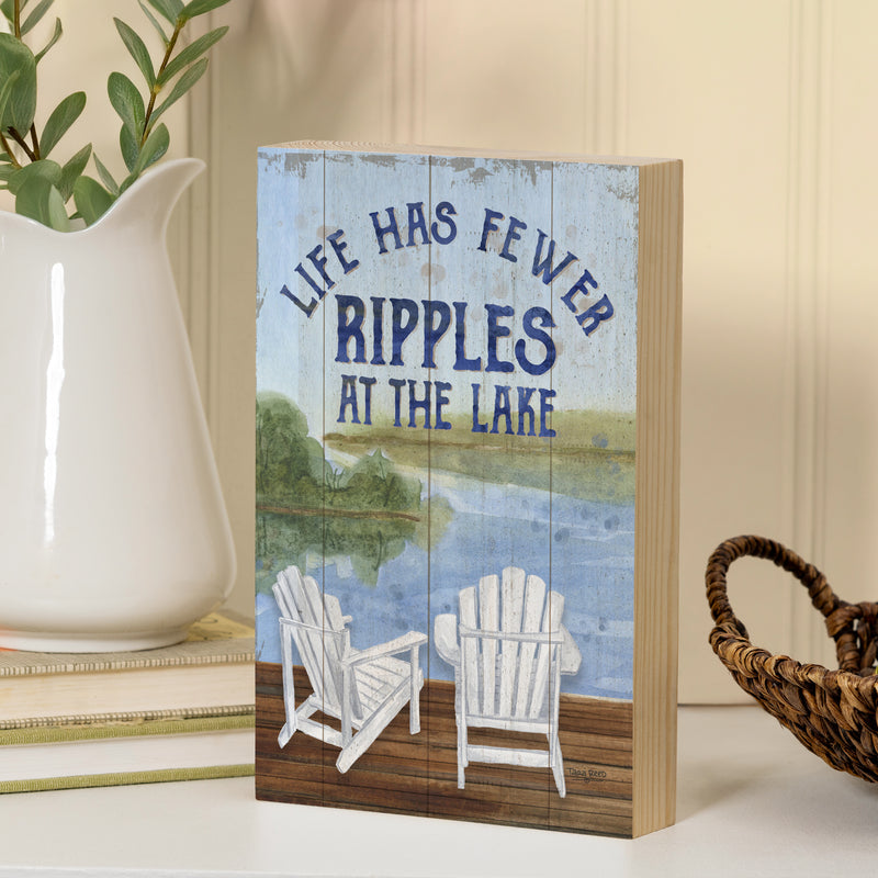 Lake Living Plock Ripples at the Lake 8x12"