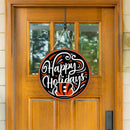 Cincinnati Bengals Holiday Round Door Décor with Hanging Rope, 18x18