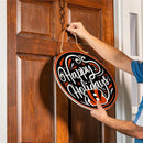 Cincinnati Bengals Holiday Round Door Décor with Hanging Rope, 18x18