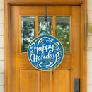St Louis Blues Holiday Round Door Décor with Hanging Rope, 18x18