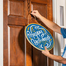 St Louis Blues Holiday Round Door Décor with Hanging Rope, 18x18
