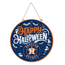 Houston Astros Halloween Round Door Décor with Hanging Rope, 18x18